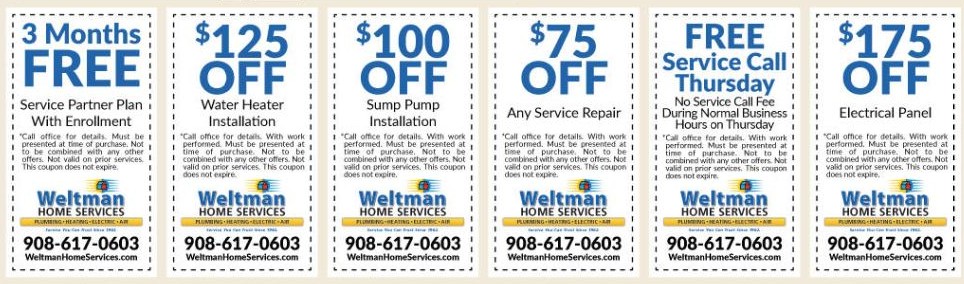 image of plumbing and heating coupons
