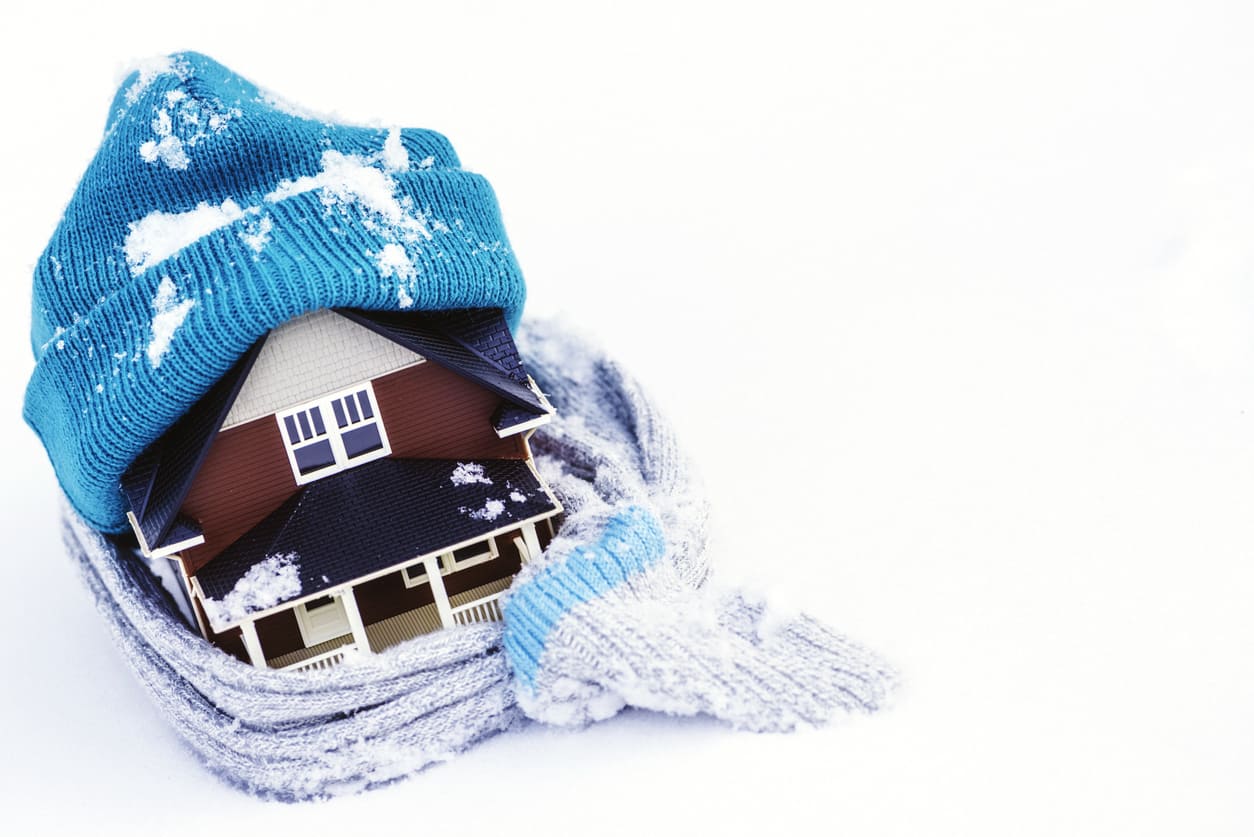 House with Scarf and Hat