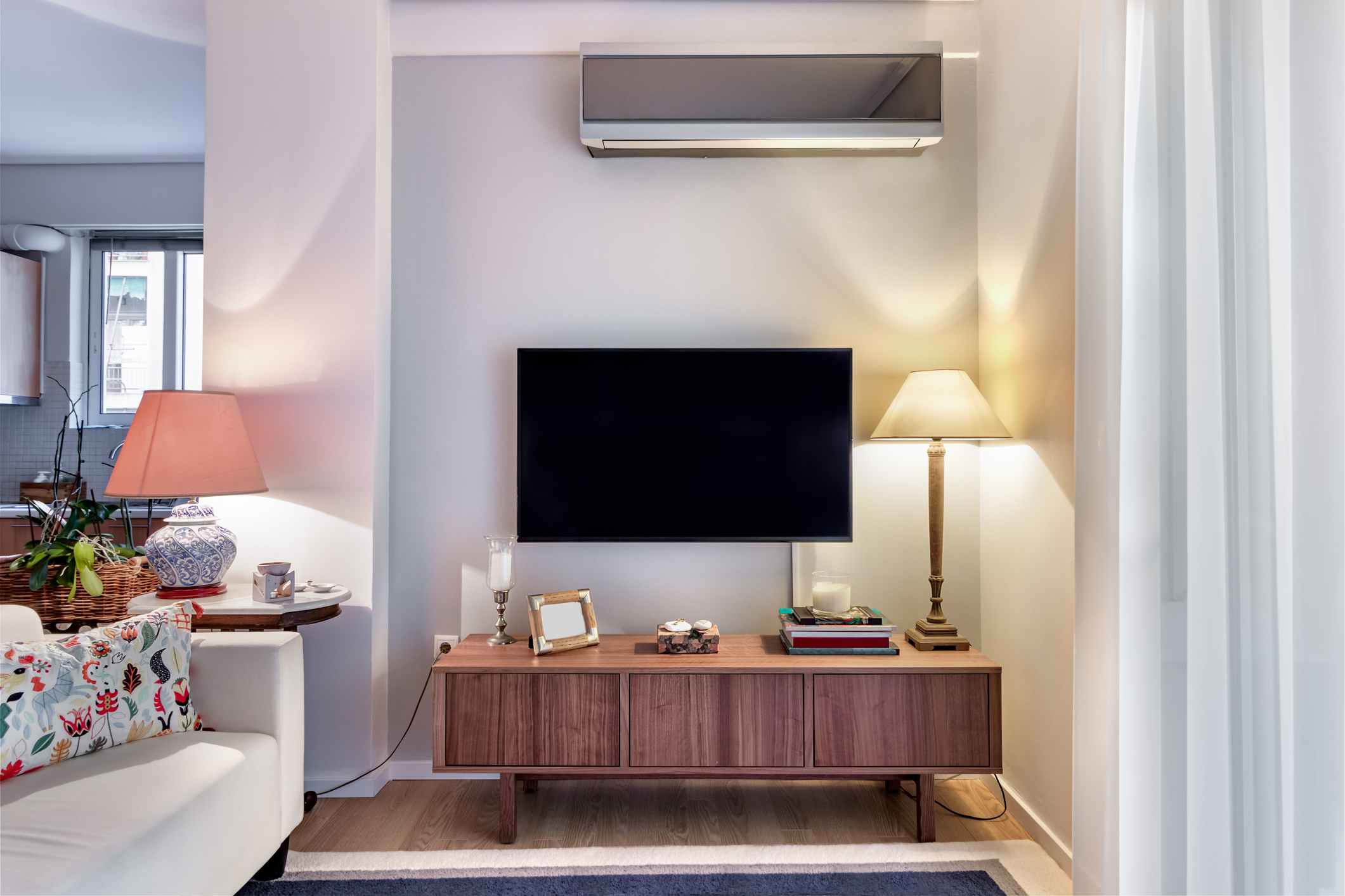 Living Room with Ductless Mini Split