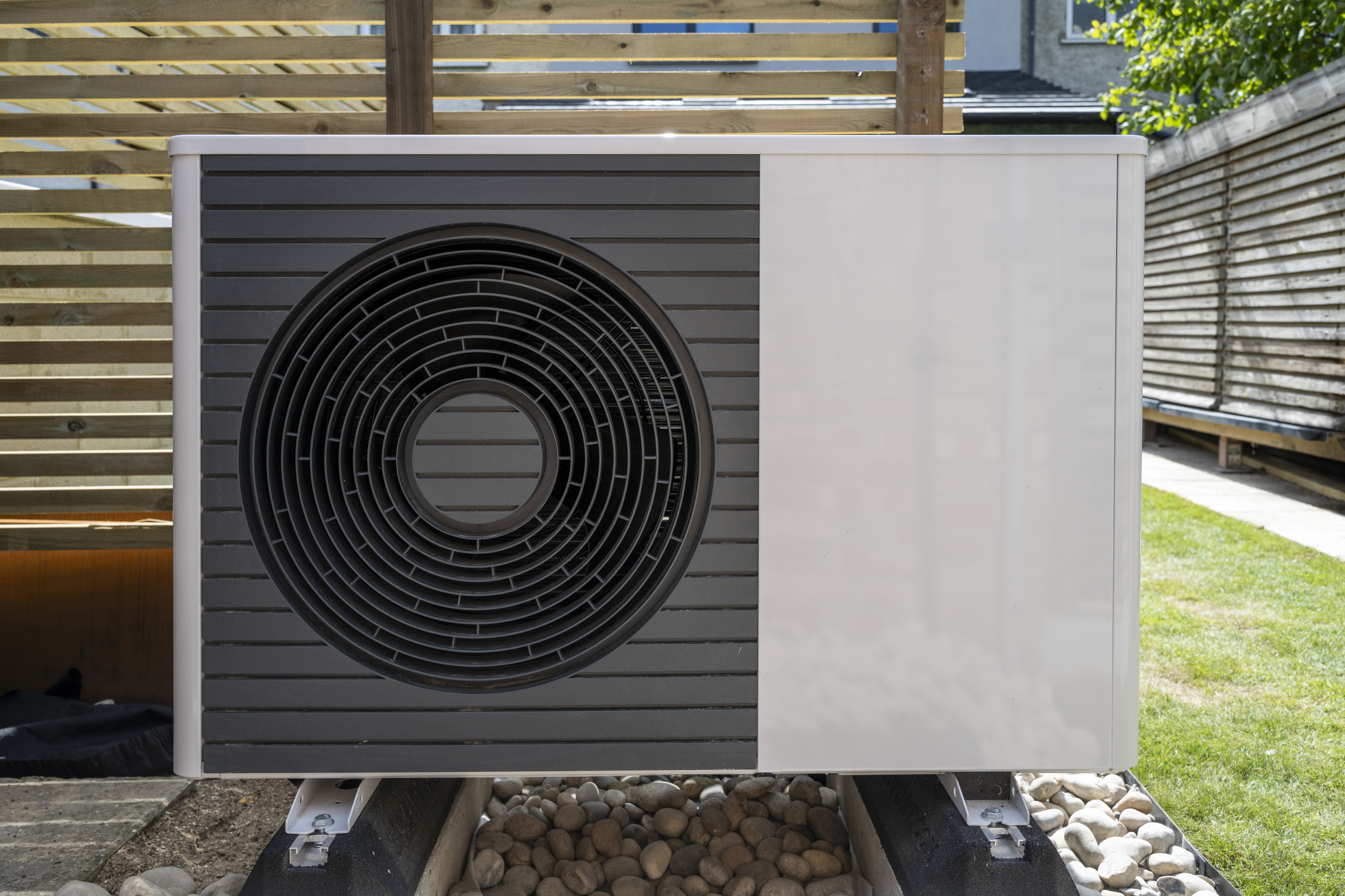 Heat Pump in Yard